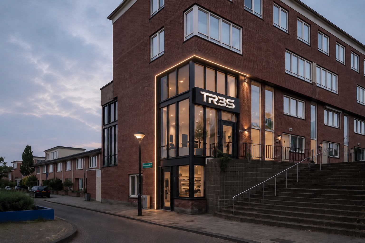 Het pand van TR3S in Amsterdam